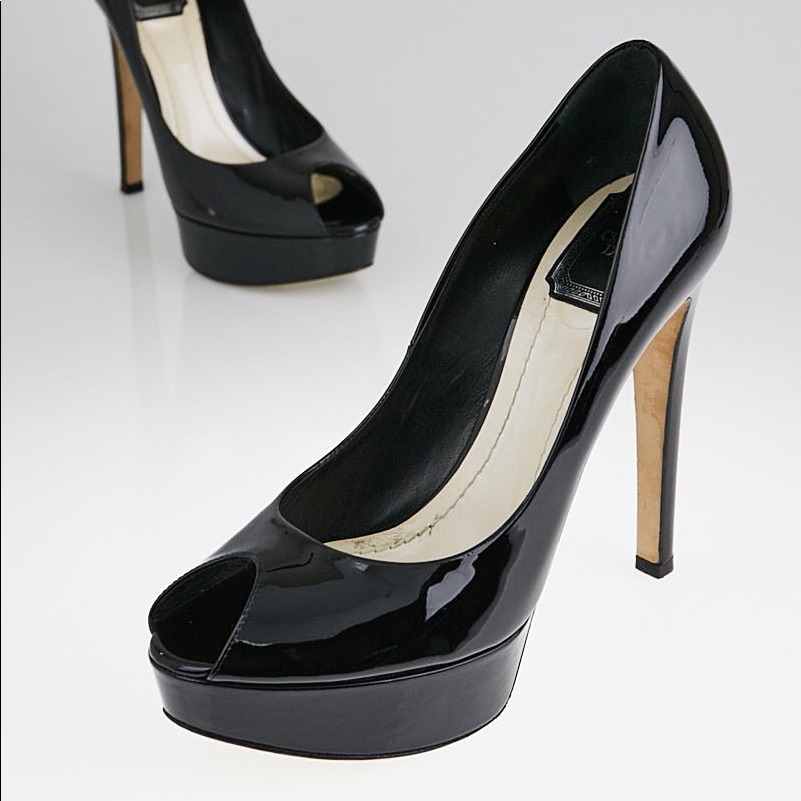 Christian Dior Peep Toe Pumps